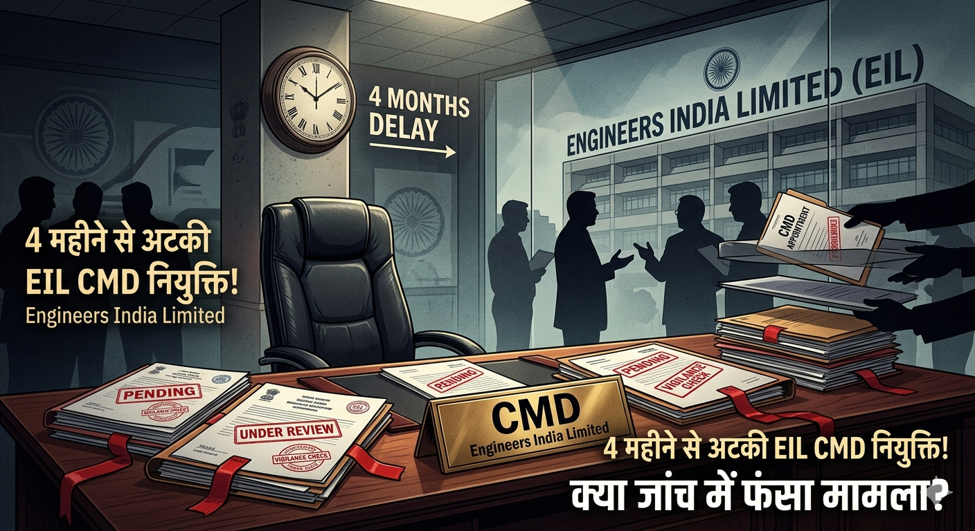 चार महीने से लंबित EIL CMD नियुक्ति, क्या जांचों में फंसा है मामला?