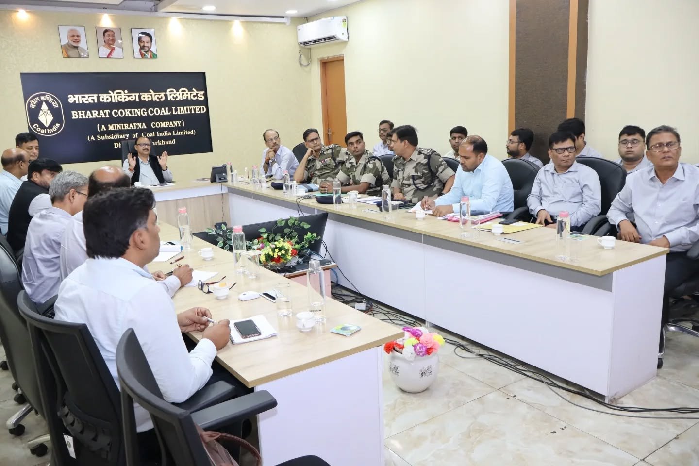 BCCL मुख्यालय में CISF के साथ समन्वय बैठक, अवैध खनन रोकने पर जोर