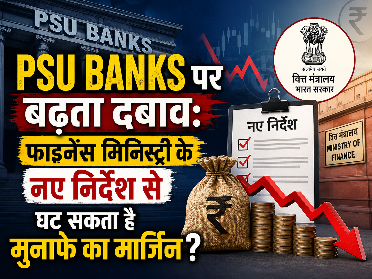 सरकारी बैंकों पर MSME और कृषि क्षेत्र में क्रेडिट बढ़ाने का दबाव दर्शाती प्रतीकात्मक तस्वीर